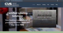 Desktop Screenshot of certifiedlabelingsolutions.com