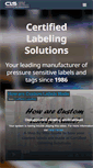 Mobile Screenshot of certifiedlabelingsolutions.com